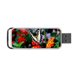 Butterfly Flowers 1 Portable Usb Flash (two Sides)