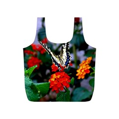 Butterfly Flowers 1 Full Print Recycle Bags (s)  by trendistuff