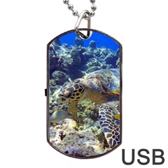 SEA TURTLE Dog Tag USB Flash (Two Sides) 