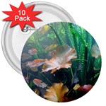 MARINE LIFE 3  Buttons (10 pack) 