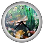 MARINE LIFE Wall Clocks (Silver) 