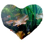 MARINE LIFE Large 19  Premium Heart Shape Cushions Back