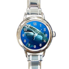 Great White Shark 3 Round Italian Charm Watches by trendistuff