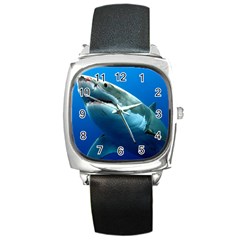 Great White Shark 3 Square Metal Watches by trendistuff