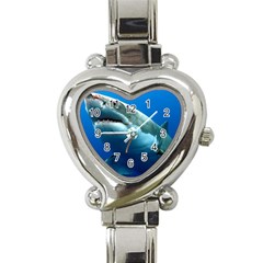 Great White Shark 3 Heart Italian Charm Watch by trendistuff