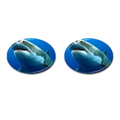 Great White Shark 3 Cufflinks (oval) by trendistuff