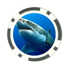 Great White Shark 3 Poker Chip Card Guards by trendistuff