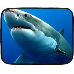 Great White Shark 3 Double Sided Fleece Blanket (mini) 