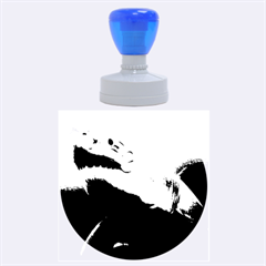 Great White Shark 3 Rubber Round Stamps (large) by trendistuff