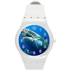 Great White Shark 3 Round Plastic Sport Watch (m) by trendistuff