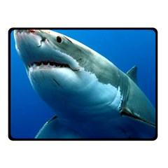 Great White Shark 3 Double Sided Fleece Blanket (small) 