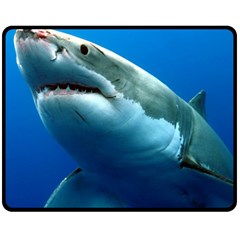 Great White Shark 3 Double Sided Fleece Blanket (medium) 