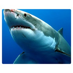 Great White Shark 3 Double Sided Flano Blanket (medium) 