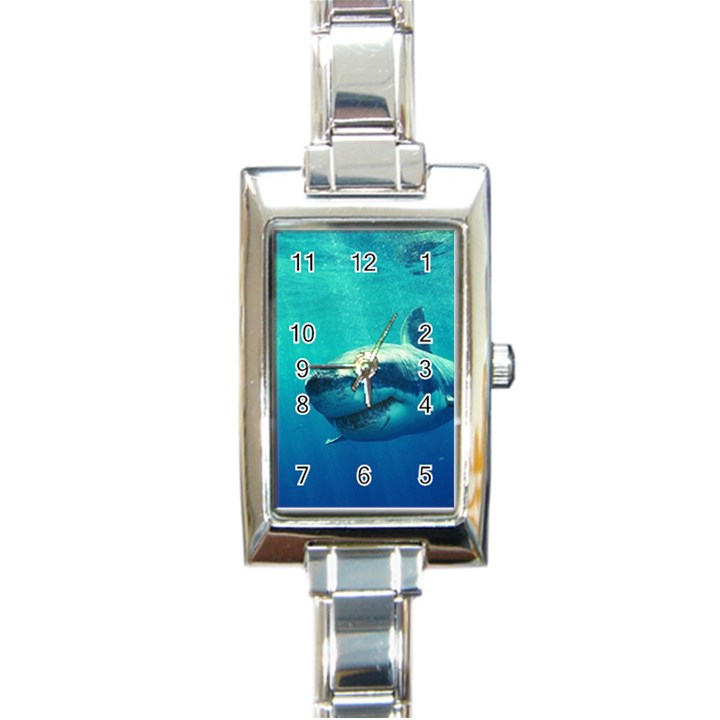 GREAT WHITE SHARK 1 Rectangle Italian Charm Watches