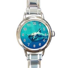 Great White Shark 1 Round Italian Charm Watches by trendistuff