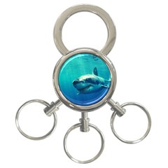 Great White Shark 1 3-ring Key Chains by trendistuff