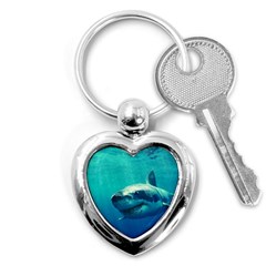 Great White Shark 1 Key Chains (heart)  by trendistuff