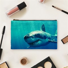 Great White Shark 1 Cosmetic Bag (medium)  by trendistuff