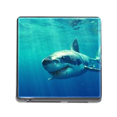 Great White Shark 1 Memory Card Reader (square) by trendistuff