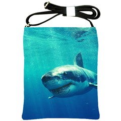 Great White Shark 1 Shoulder Sling Bags by trendistuff