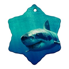 Great White Shark 1 Snowflake Ornament (2-side)