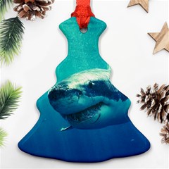 Great White Shark 1 Christmas Tree Ornament (2 Sides) by trendistuff