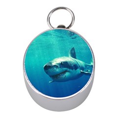 Great White Shark 1 Mini Silver Compasses