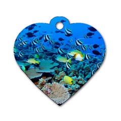 Fr Frigate Shoals Dog Tag Heart (one Side) by trendistuff