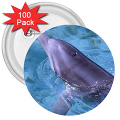 Dolphin 2 3  Buttons (100 Pack) 