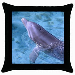 Dolphin 2 Throw Pillow Cases (black) by trendistuff