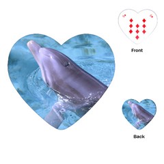 Dolphin 2 Playing Cards (heart)  by trendistuff