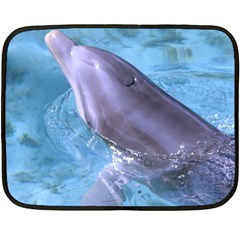 Dolphin 2 Fleece Blanket (mini) by trendistuff