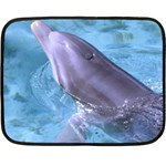 DOLPHIN 2 Fleece Blanket (Mini) 35 x27  Blanket