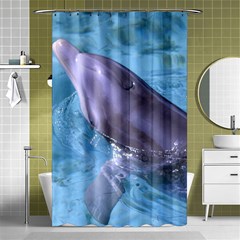 Dolphin 2 Shower Curtain 48  X 72  (small)  by trendistuff