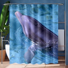 Dolphin 2 Shower Curtain 60  X 72  (medium) 