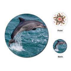 Dolphin Playing Cards (round)  by trendistuff