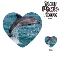 Dolphin Multi-purpose Cards (heart)  by trendistuff