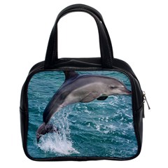 Dolphin Classic Handbags (2 Sides) by trendistuff