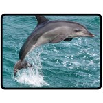 DOLPHIN Double Sided Fleece Blanket (Large)  80 x60  Blanket Front