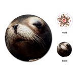 CUTE SEA LION Playing Cards (Round)  Front