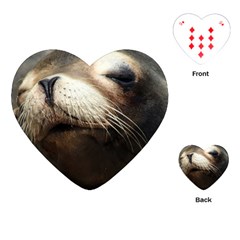 Cute Sea Lion Playing Cards (heart) 