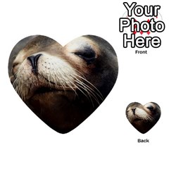 Cute Sea Lion Multi-purpose Cards (heart)  by trendistuff