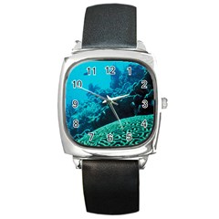 Coral Reefs 2 Square Metal Watches by trendistuff