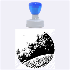 Coral Reefs 2 Rubber Round Stamps (large) by trendistuff