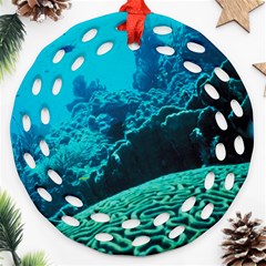 Coral Reefs 2 Ornament (round Filigree)  by trendistuff