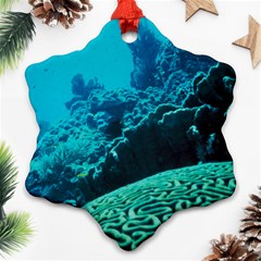 Coral Reefs 2 Snowflake Ornament (2-side) by trendistuff