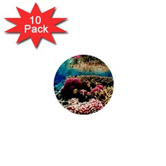 Coral Reefs 1 1  Mini Buttons (10 Pack)  by trendistuff