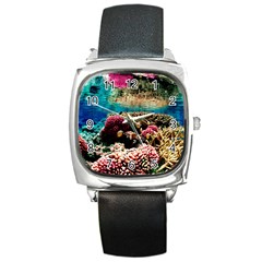 Coral Reefs 1 Square Metal Watches by trendistuff