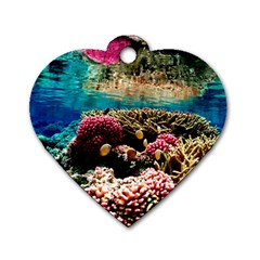 Coral Reefs 1 Dog Tag Heart (one Side) by trendistuff