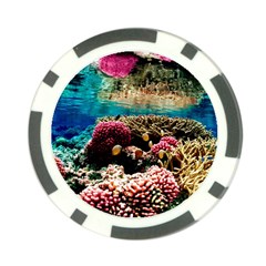 Coral Reefs 1 Poker Chip Card Guards by trendistuff